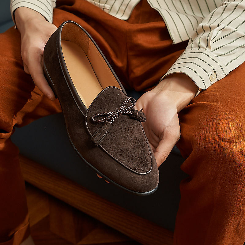 [Copy]Large size men's high top pointed side zipper retro fashion genuine leather men's boots