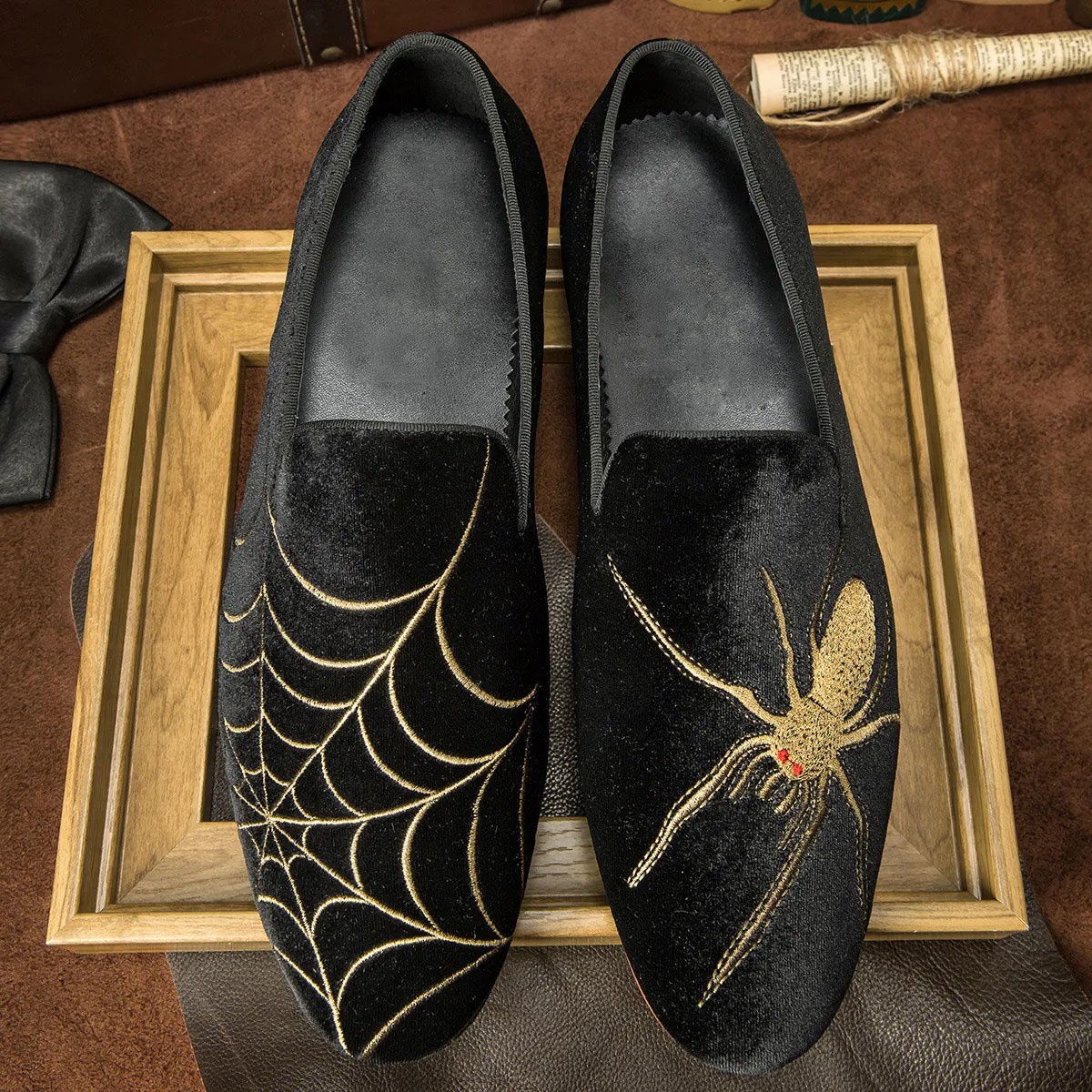 GUYSTEP™-Men's Velvet Classic Personalized Embroidered Loafers