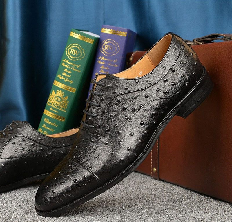 Men's comfortable casual leather oxford shoes