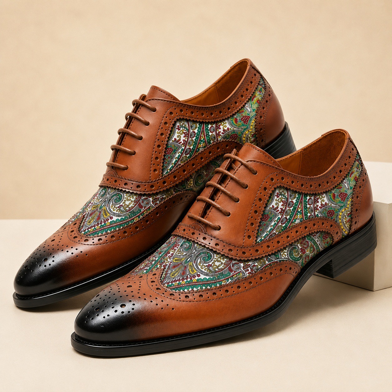 Stefano Cowhide Leather Shoes