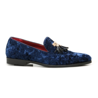 [Order processing] Fashion suede dark pattern loafers men's slip-on shoes cross-border wholesale