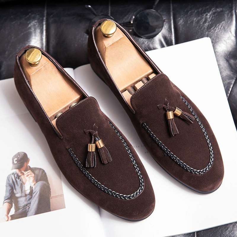 Retro casual tassel loafers