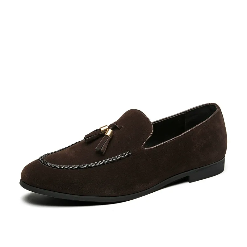Retro casual tassel loafers