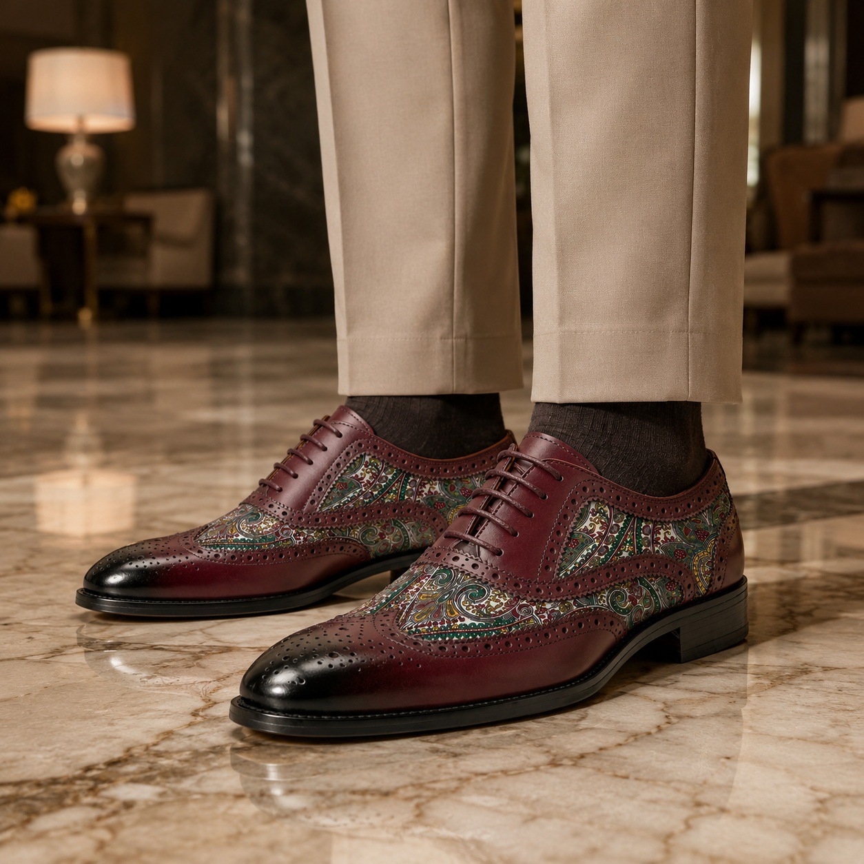 Stefano Cowhide Leather Shoes