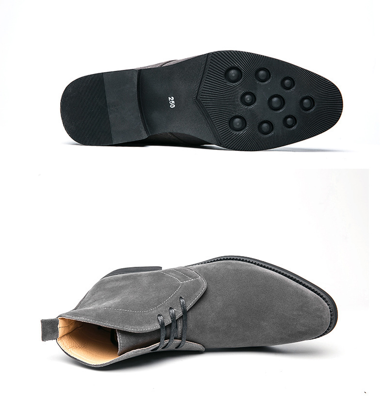 GENTLEMAN™Large size casual mid-cut lace-up boots