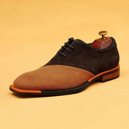 Men's Two - Tone Suede Dress Shoes
