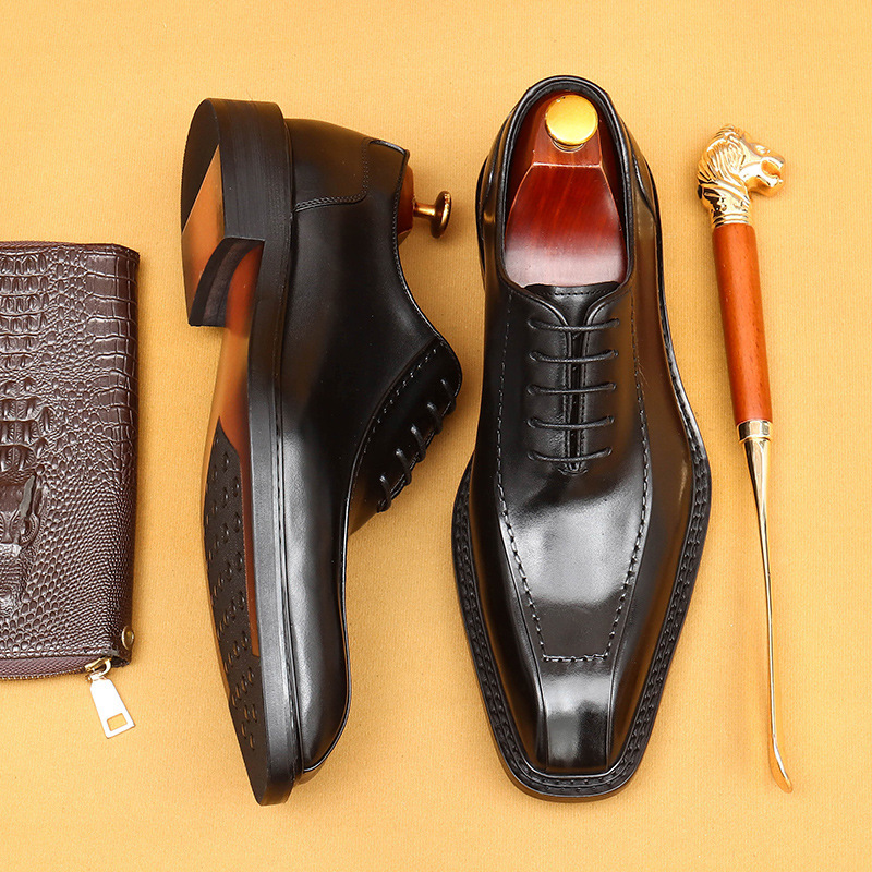 Vintage Business Formal Leather Oxford Shoes