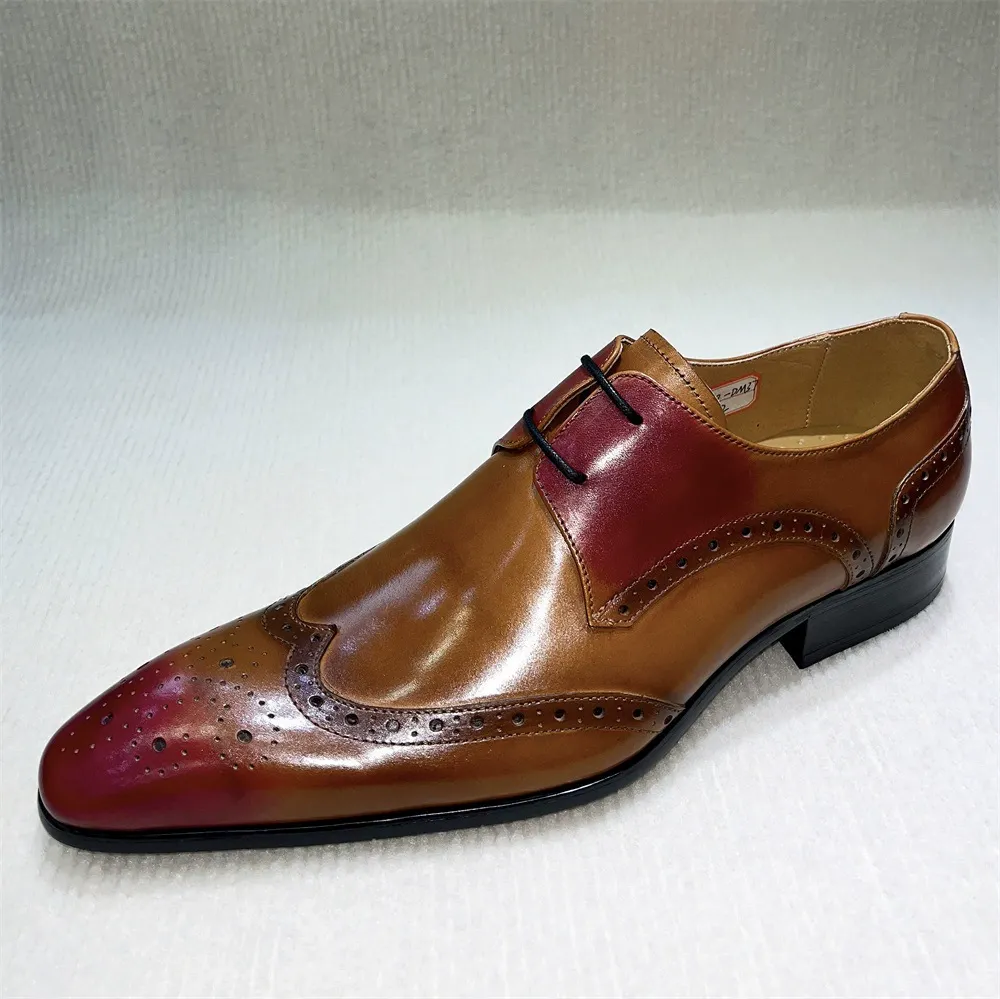 [Copy]High-end quality handmade first-layer cowhide embossed new style business casual loafers