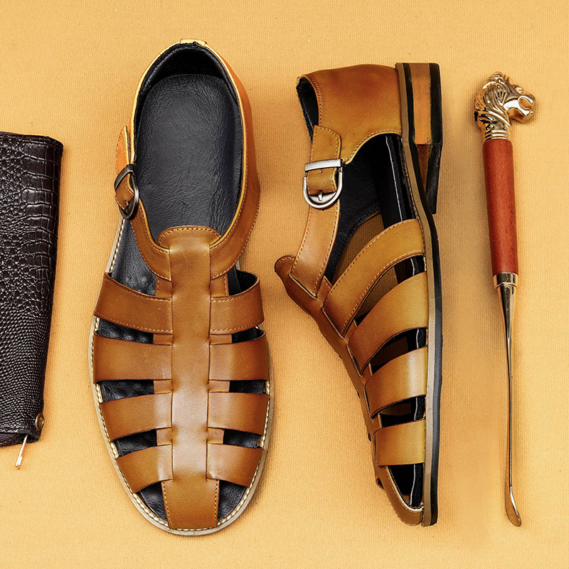 [Copy][Copy]Summer Fashion Genuine Leather Casual Men's Sandals