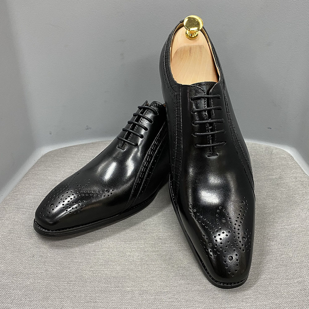 Men's classic design business casual leather shoes