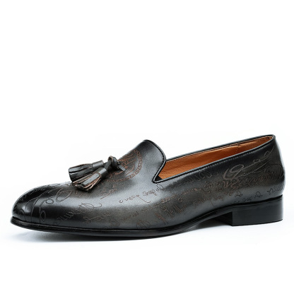 British style tassel business casual genuine leather loafers