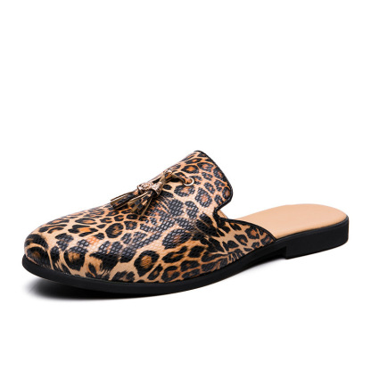 Summer Tassel Casual Leopard Print Slippers