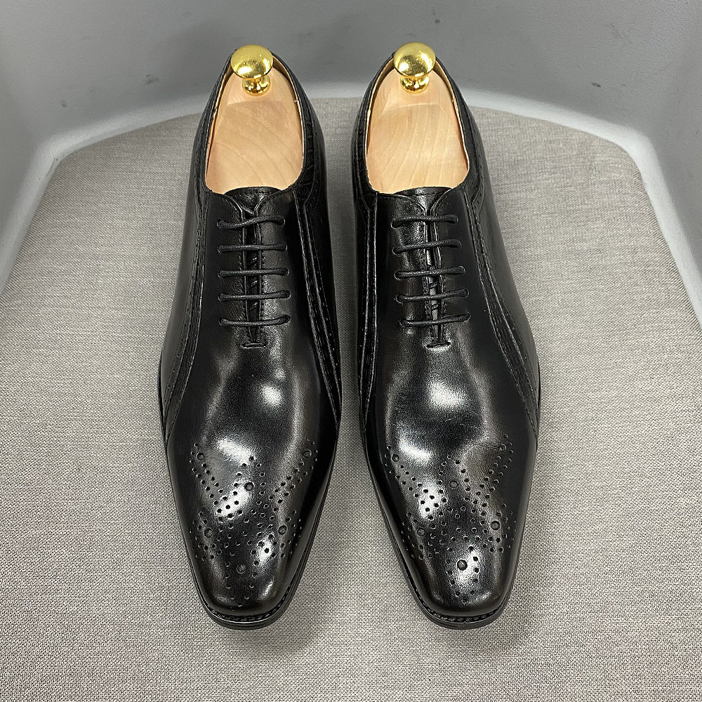 Men's classic design business casual leather shoes