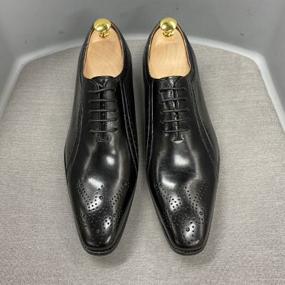 Men's classic design business casual leather shoes