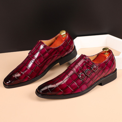 Factory direct sales of new summer business casual men's leather shoes foreign trade cross-border large size one piece wholesale