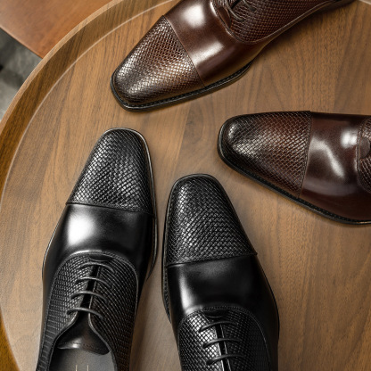 Men's business formal British style leather Oxford shoes