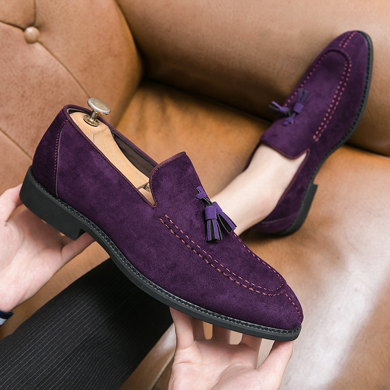 GUYSTEP™-Suede Fashion Tassel Purple Loafers