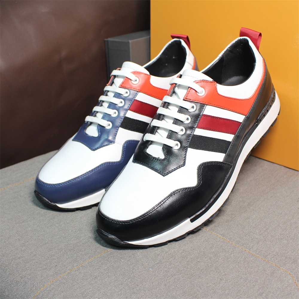 [Copy]Men's stylish color matching lace-up leather shoes