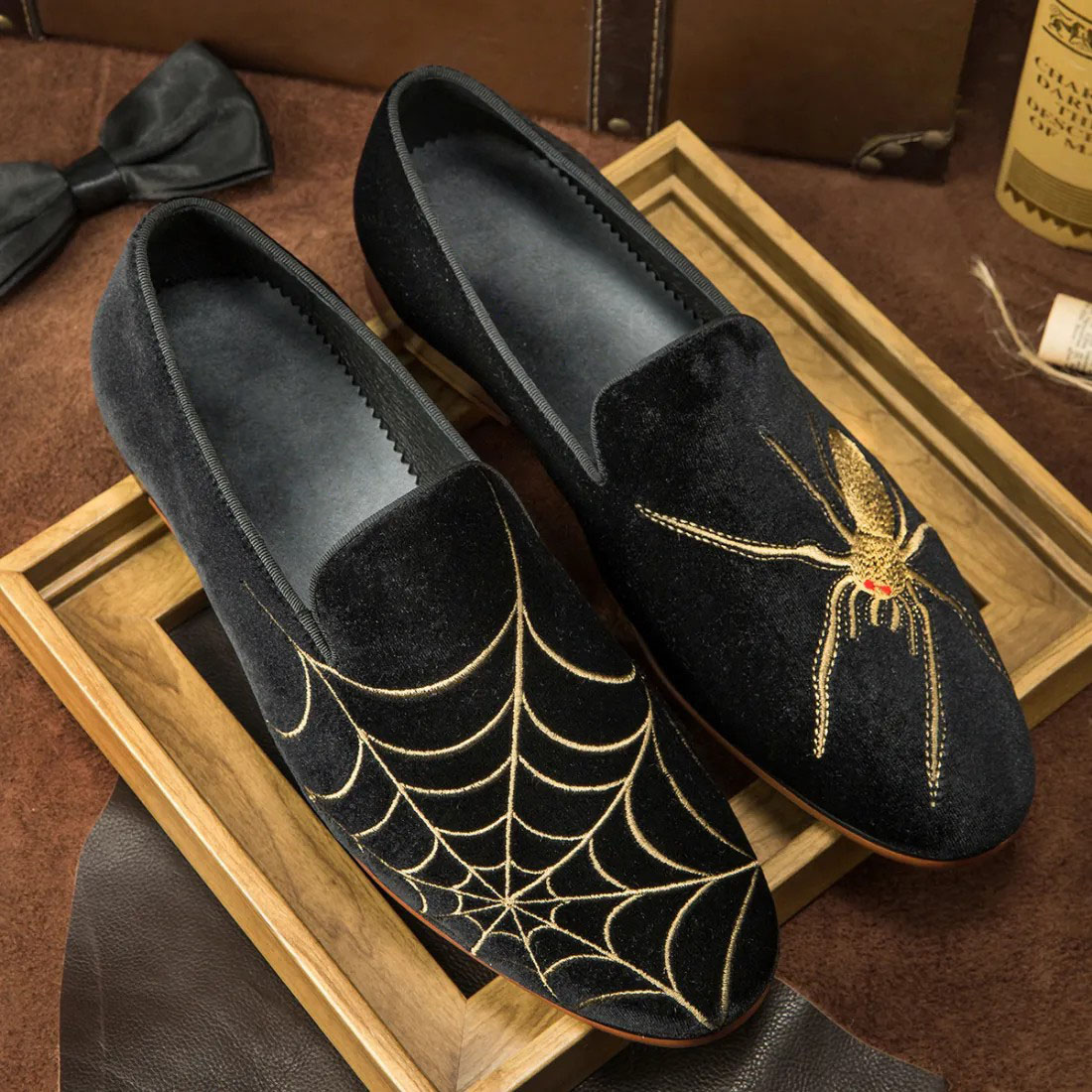 GUYSTEP™-Men's Velvet Classic Personalized Embroidered Loafers