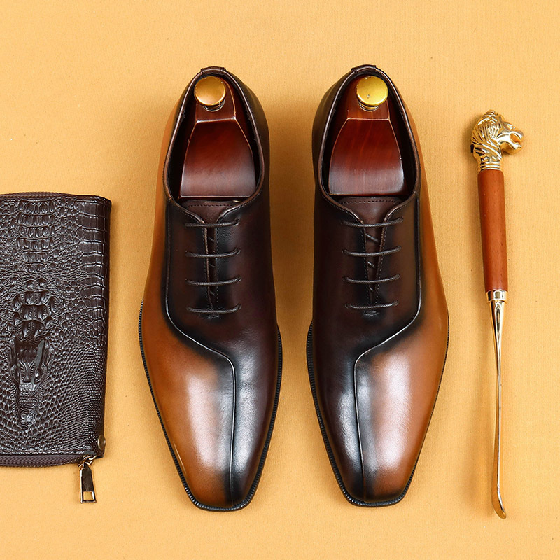 [Copy]2025 new simple and fashionable versatile men's Oxford shoes