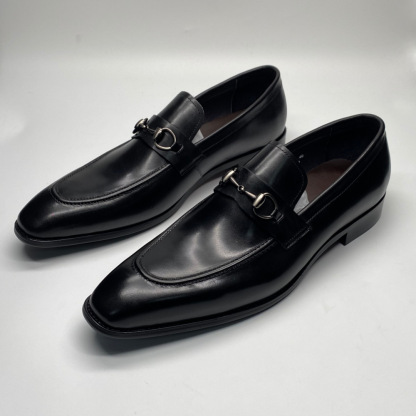 2024 new men's fashion new summer business casual first layer cowhide genuine leather moccasins luxury men's shoes