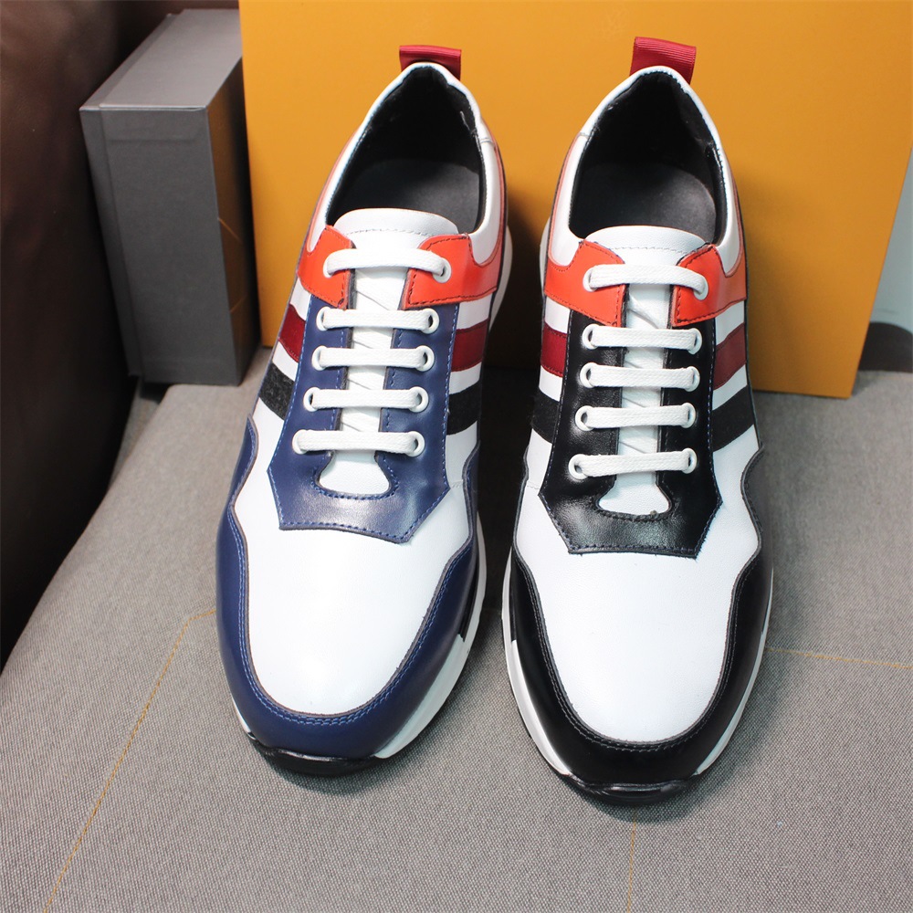 [Copy]Men's stylish color matching lace-up leather shoes