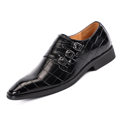 Factory direct sales of new summer business casual men's leather shoes foreign trade cross-border large size one piece wholesale
