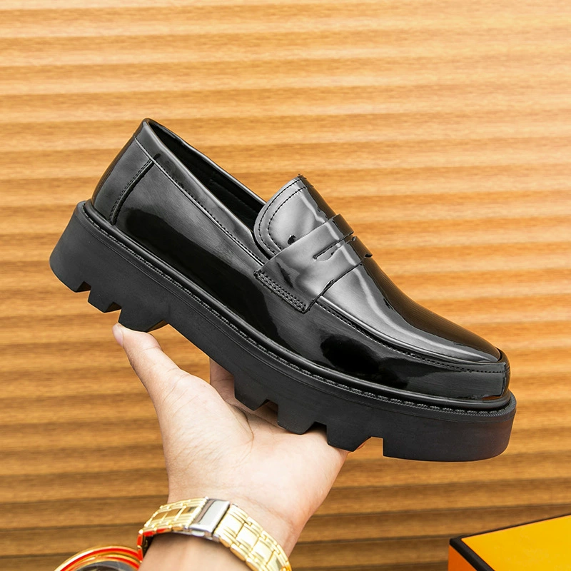 [Copy]Large size new style slip-on fashionable men's casual green loafers