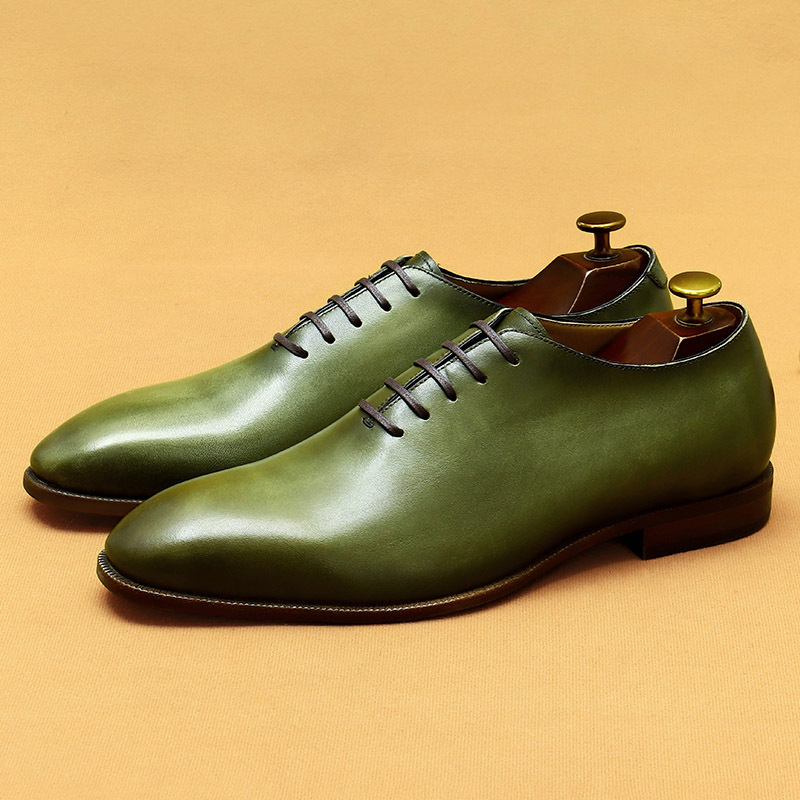 [Copy]Men's genuine leather loafers light luxury pointed toe business shoes