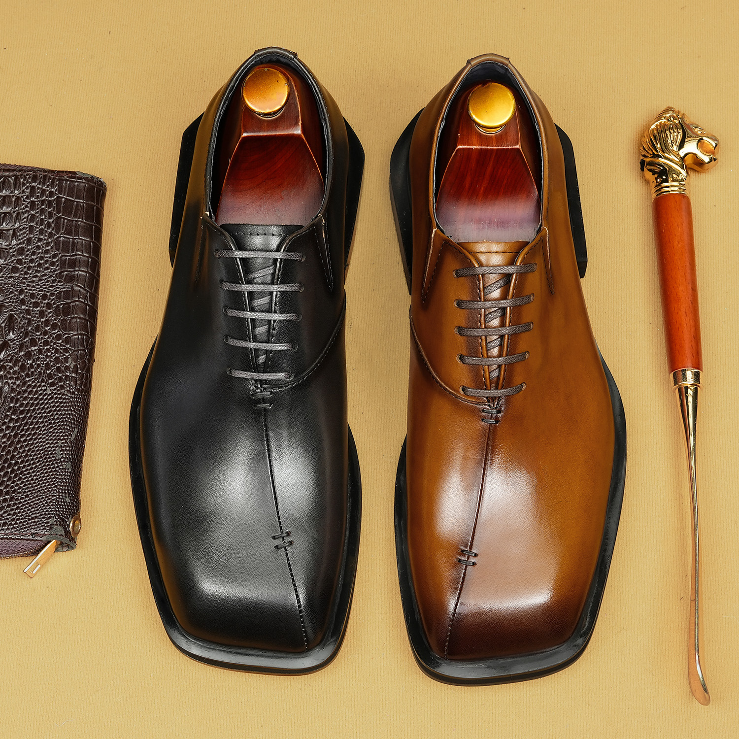 [Copy]New Men's Breathable Soft Leather Loafers