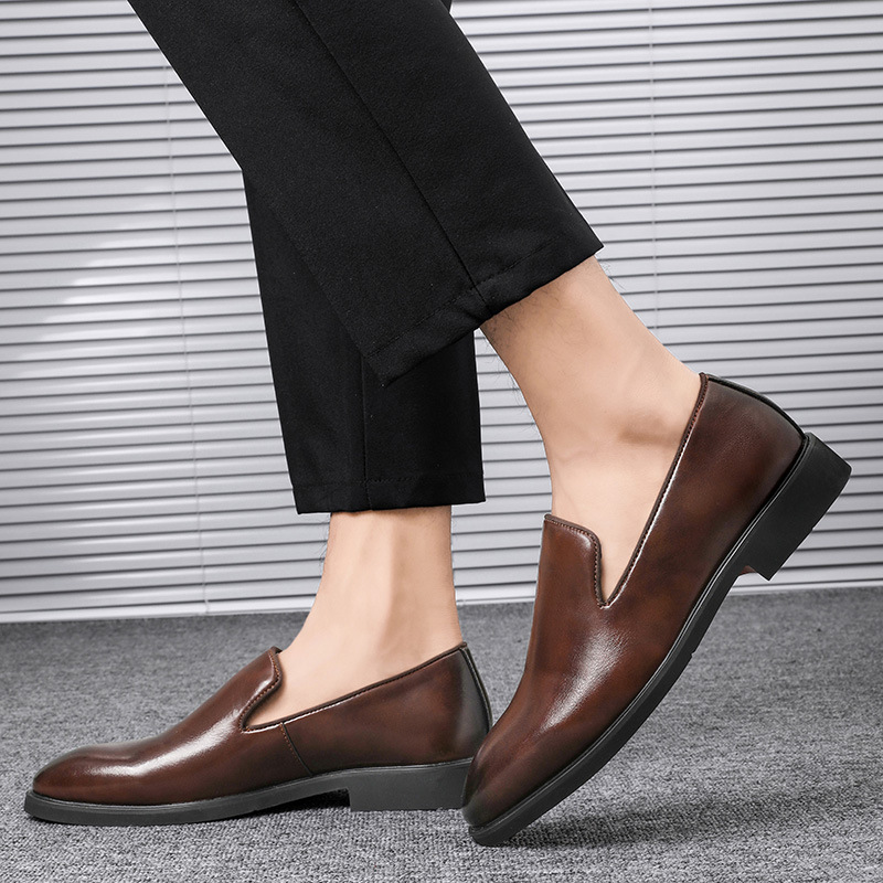 [Copy]Men's simple colorblock design casual loafers