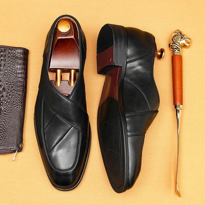 2025 new men's casual leather loafers