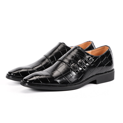 Factory direct sales of new summer business casual men's leather shoes foreign trade cross-border large size one piece wholesale