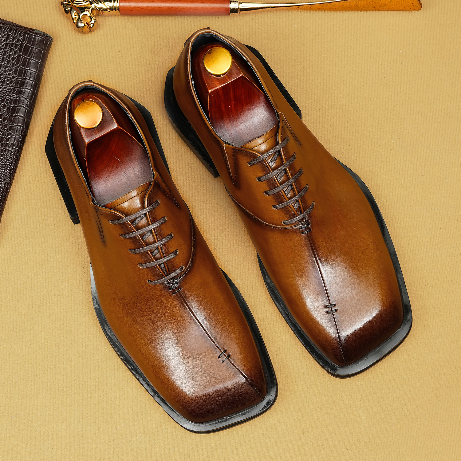 [Copy]New Men's Breathable Soft Leather Loafers