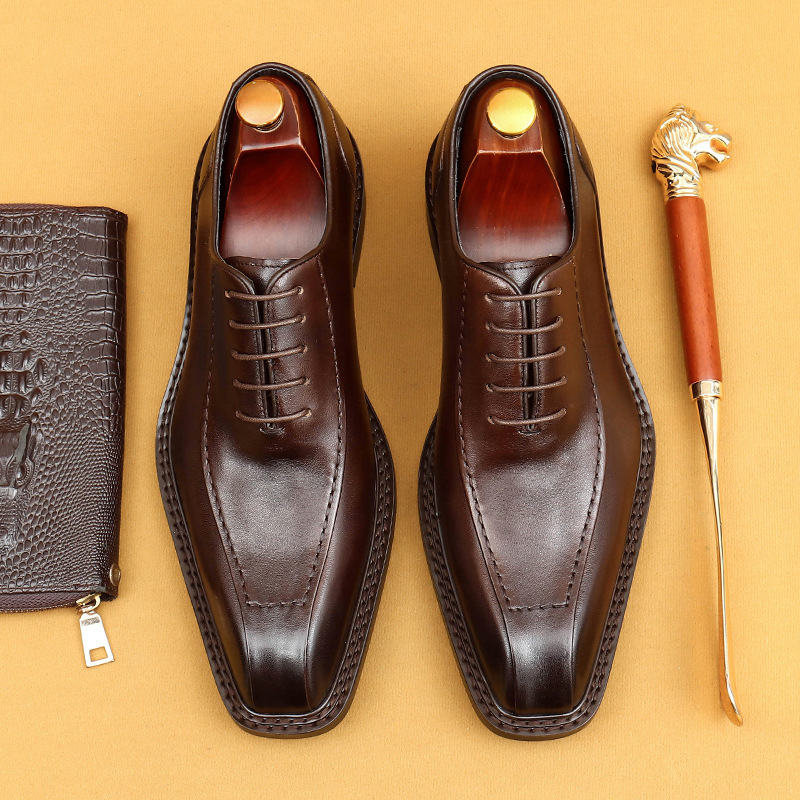 Vintage Business Formal Leather Oxford Shoes