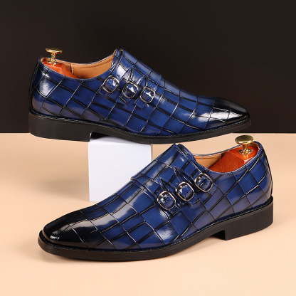 Factory direct sales of new summer business casual men's leather shoes foreign trade cross-border large size one piece wholesale