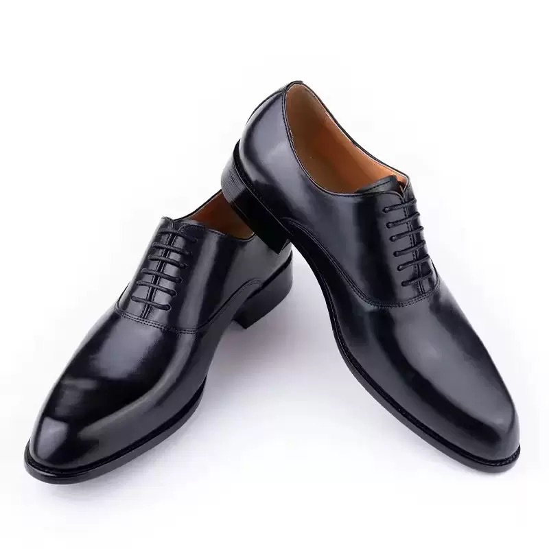 Men's Genuine Leather Breathable Non-Slip Pointed Toe Oxford Shoes