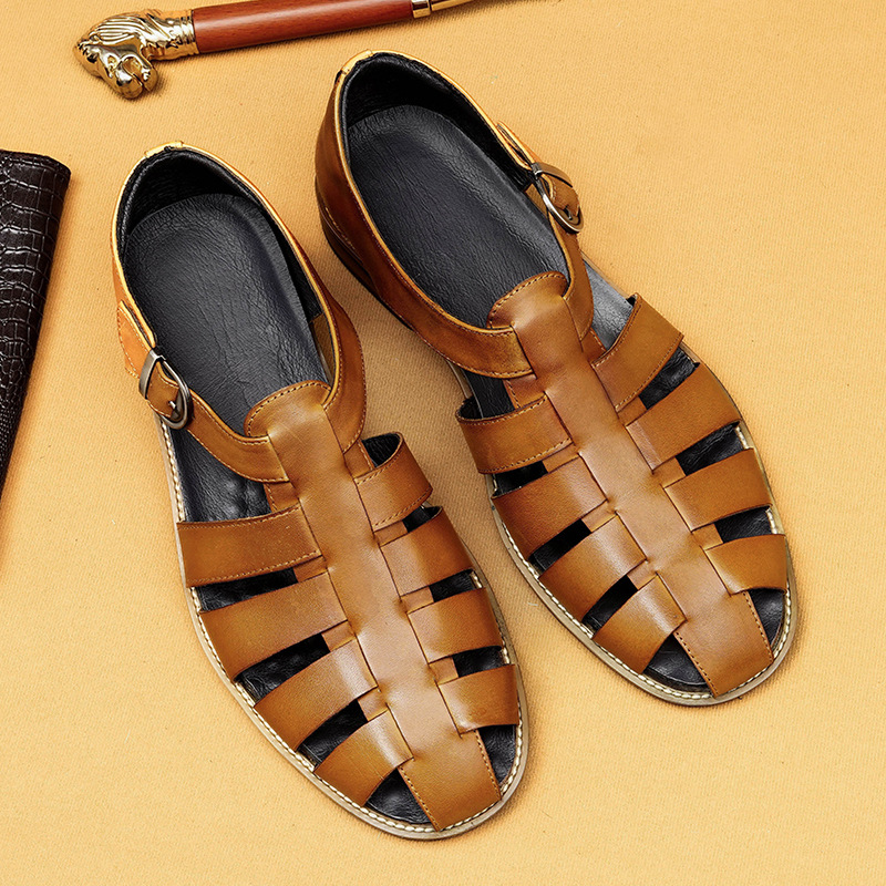[Copy][Copy]Summer Fashion Genuine Leather Casual Men's Sandals