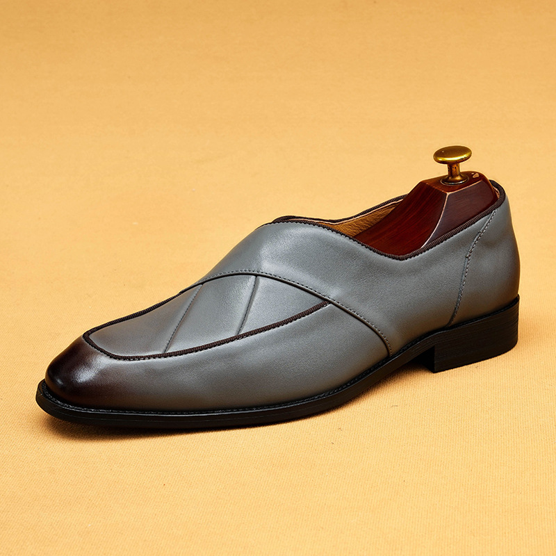 2025 new men's casual leather loafers