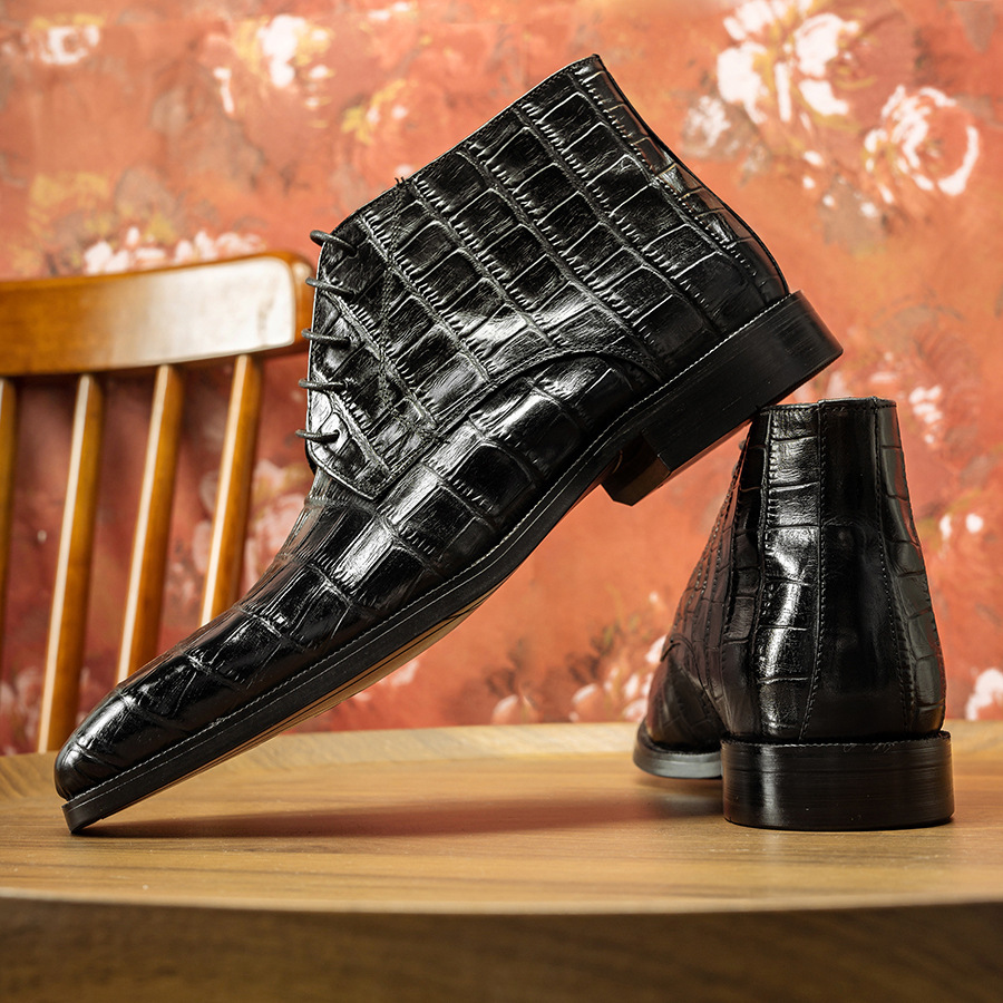 [Refuse to sell second-hand goods-source factory] Autumn and winter new Martin boots leather men's boots trendy men's shoes