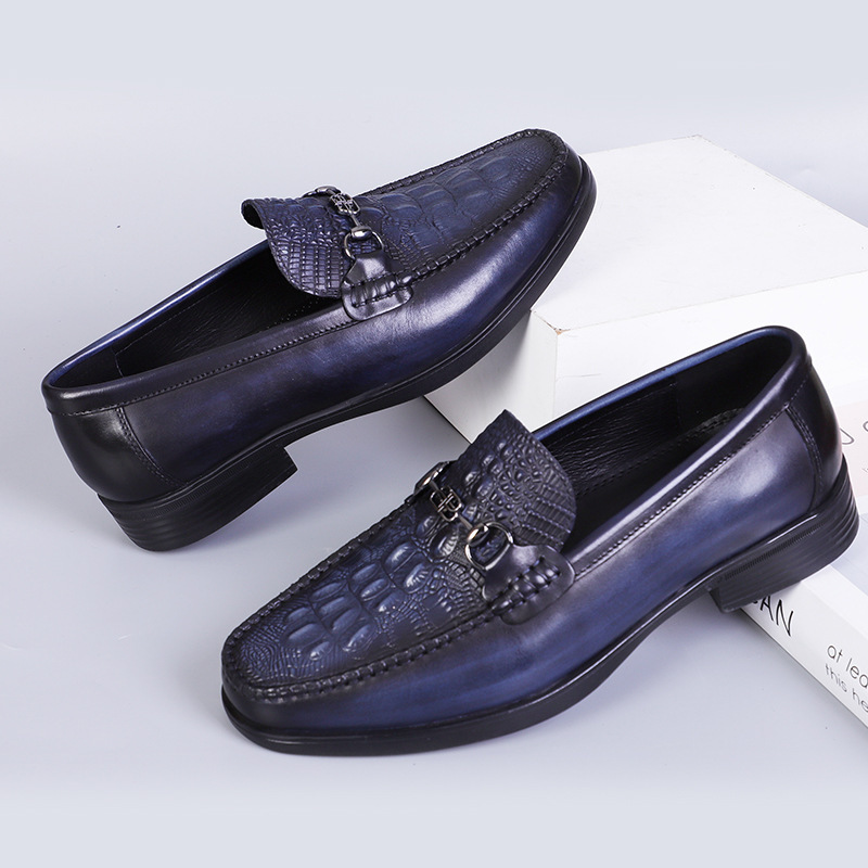 Men's leather shoes new style genuine leather loafers business casual