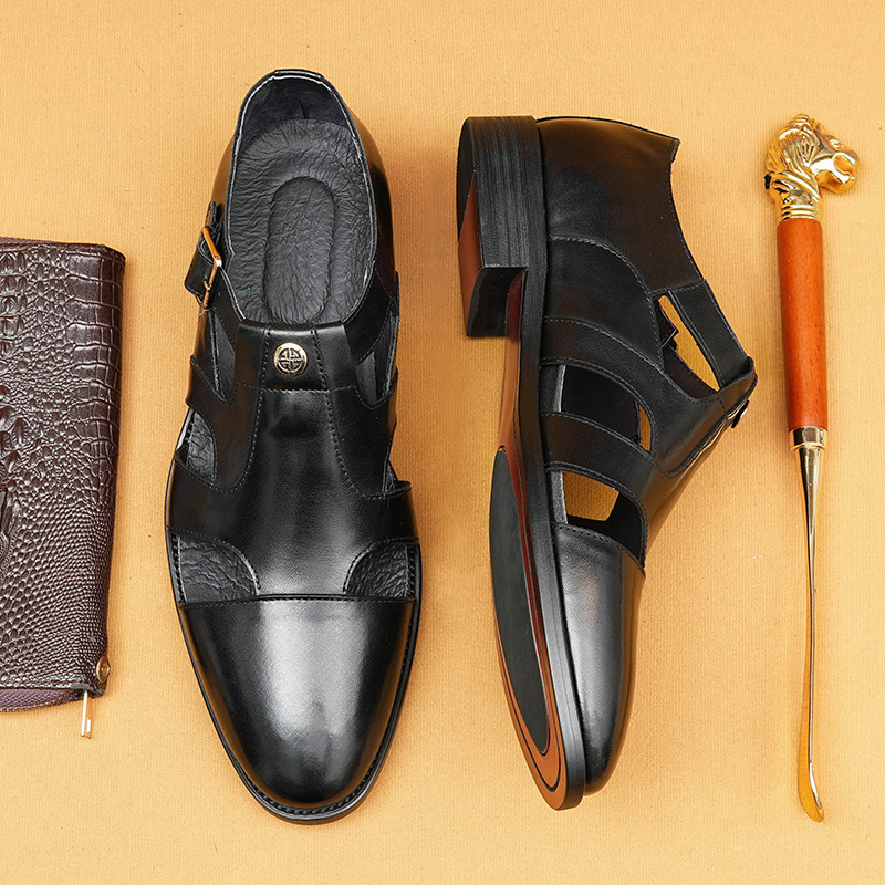 [Copy]Large Size Summer Men's Fashion Simple Hollow Breathable Casual Loafers