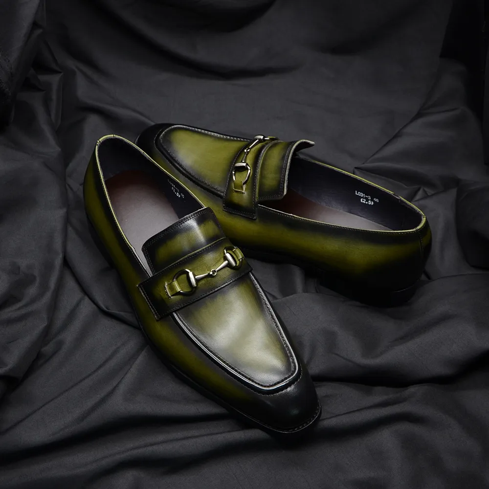 2024 new men's fashion new summer business casual first layer cowhide genuine leather moccasins luxury men's shoes