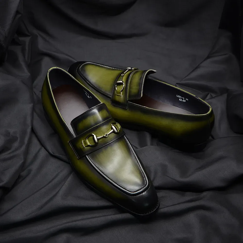 2024 new men's fashion new summer business casual first layer cowhide genuine leather moccasins luxury men's shoes