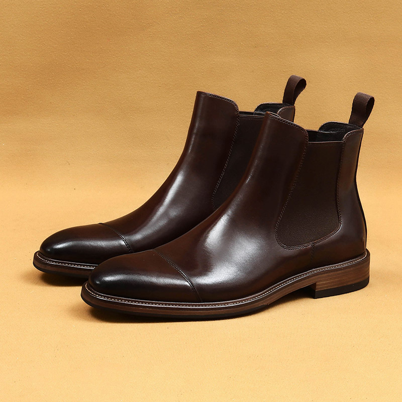 [Copy]Men's Genuine Leather Wingtip Derby Shoes—Two-Tone Brogue Derbies Suitable for Weddings and Business Occasions