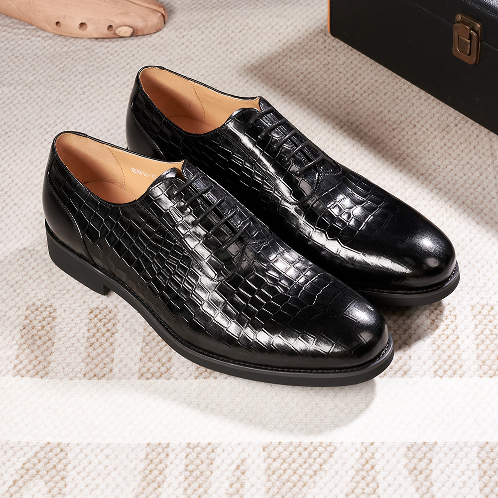 Men's business leather shoes genuine leather first layer cowhide versatile fashion breathable Oxford shoes