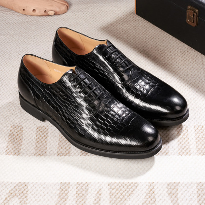 Men's business leather shoes genuine leather first layer cowhide versatile fashion breathable Oxford shoes