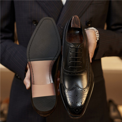 [Copy]Fashionable gentleman sheep suede frosted business leather casual loafers
