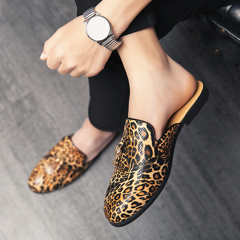 Summer Tassel Casual Leopard Print Slippers