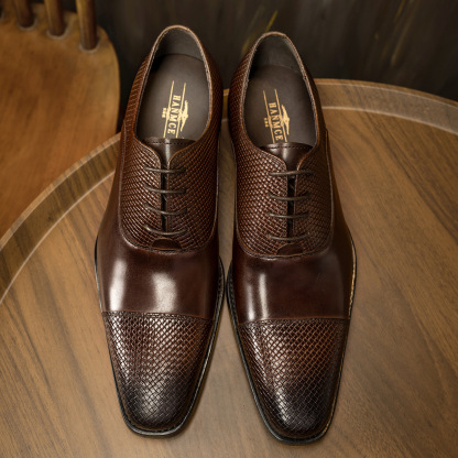 Men's business formal British style leather Oxford shoes